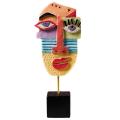 Face Art Crafts Decorative Traditional Figurines Home Decoration D