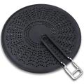 13 Inch Silicone Splatter Screen -pan Cover with Folding Handle,black