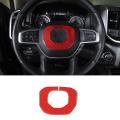 Steering Wheel Cover for Dodge Ram 1500 2018-2022, Red Carbon Fiber