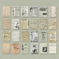 Scrapbook Paper, Vintage Journaling Scrapbooking Supplies Craft Kits