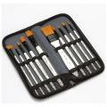 10 Pcs Painting Brush Set Nylon Hair for Oil Acrylic Watercolor A