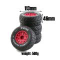 4pcs 113mm 1/8 1/10 Short Course Truck Tire Tyre Wheel,3