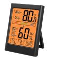 Digital Hygrometer with Temperature and Humidity Monitor (black)