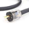 Hifi Audio Power Cable Pure Copper Power Cord Power Line Us Plug(1m)
