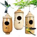 Wooden Bird House for Outside Hanging, 3pcs Bird Swing Bird Nest