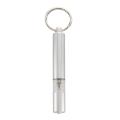 Cylinder Shape Anti-static Keychain Silver Tone Clear Car Static Electricity Releaser Discharger