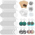 60pcs Sublimation Earrings Blank,unfinished Earring Pendant for Diy B