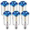6pcs 1/4 Inch Npt Inlet and Outlet Air Compressor Moisture Filter