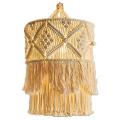 Handmade Wall Tapestry Lampshade Macrame Boho Decor Handcraft Tassel