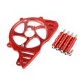 Moto Front Sprocket Left Side Chain Guard Cover Protection Red