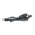Power Adapter Cable with On Off Button for Raspberry Pi 4 Model B