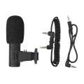 3.5mm Real-time Monitoring Recording Microphone with 1/4 Screw
