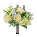 Wedding Bouquet for Brides Bridesmaid Hold Flower, Light Yellow