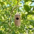 Wooden Bird House for Outside Hanging, 3pcs Bird Swing Bird Nest