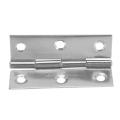 2.5 Inches Long 6 Mounting Holes Stainless Steel Butt Hinges 20 Pcs