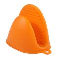 Silicone Heat Insulated Gloves Non-slip Gripper Pot Holder(orange)