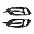 Rear Bumper Fog Light Cover Trim for Honda Civic 10th Glossy Black