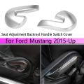 Car Seat Backrest Button Switch Handle Sticker for Ford Mustang 2015-