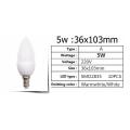 Led 5w Crystal Chandelier Special E14,tip Bubble(cold White 220v)