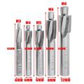 5pcs Hss Counterbore End Mill M3-m8 Pilot Slotting Tool