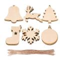 10pcs Lattice Pattern Vintage Snowflake Christmas Tree Decor Gifts D