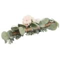 Floral Swag Boho Chic Style Handmade Flower with Eucalyptus Leaves