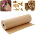 30 Meters Brown Kraft Wrapping Paper Roll for Wedding Birthday