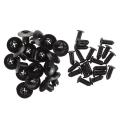 20 Pcs 8mm Hole Push In Expanding Screw Panel Clips Plastic Rivet