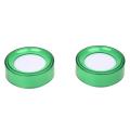 Green Plastic 7cm Dia Sponge Finger Wet Money Cashier 2 Pcs