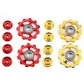 1set 11t Bike Aluminum Alloy Bearing Wheel Derailleur Pulleys-red