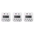 3x Digital Control Power Timer Dc12v 16a Time Relay Switch