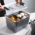 Kitchen Refrigerator Fresh-keeping Storage Box Fruit Drain Crisper-m