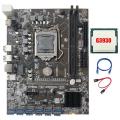 B250c Mining Motherboard with G3930 Cpu+sata Cable+rj45 Cable for Btc