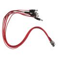 50cm 6-pin Male to Dc 12v Cable Dc Cable Black+red