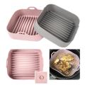 Silicone Pot Square Air Fryers Oven Baking Tray A