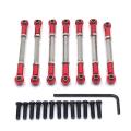 Metal Linkage Servo Pull Rod Steering Tie Rod Set for Wltoys,red