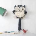 Hand Woven Owls Tapestry Pendant Dream Catchers Handmade Tassels -1