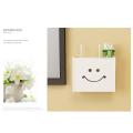 White Floating Wall-mounted Wifi Router Bracket, (lucky Cat Pattern)