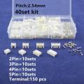 40 Sets Kit Pitch Terminal / Housing / Pin Header Connector Wire