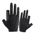 Rockbros Ice Silk Gloves Men's and Women's Outdoor Gloves Black S