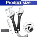 Hand Wrench Black Size Adjustable Knurl Tool (2 Pcs,2.5 Inch 63mm )