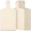 6 Pcs Christmas Mini Wooden Cutting Board with Handle Chopping Board