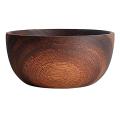 Acacia Wood for Fruits, Noodle, Salad Wooden Bowl 5.1x2.4inch