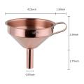 Stainless Steel Funnel with Detachable Filter for Canning -rose Gold