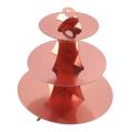 2 Set 3-tier Round Cardboard Cupcake Stand for 24 Cupcakes Perfect