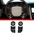 Steering Wheel Button Patch Cover for Land Rover Discovery 5, Black