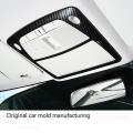Car Carbon Fibre Front Reading Switch Light Lamp Frame Cover Trim