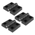 3pcs 63mm X 50mm Cabinet Plastic Hinge Door Hinges Hinge Black