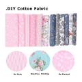 6pcs Cotton Craft Fabric Bundle Patchwork,for Diy Artcraft(dark Pink)