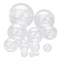 Brand New Transparent Openable Plastic Christmas Decoration Ball 8cm